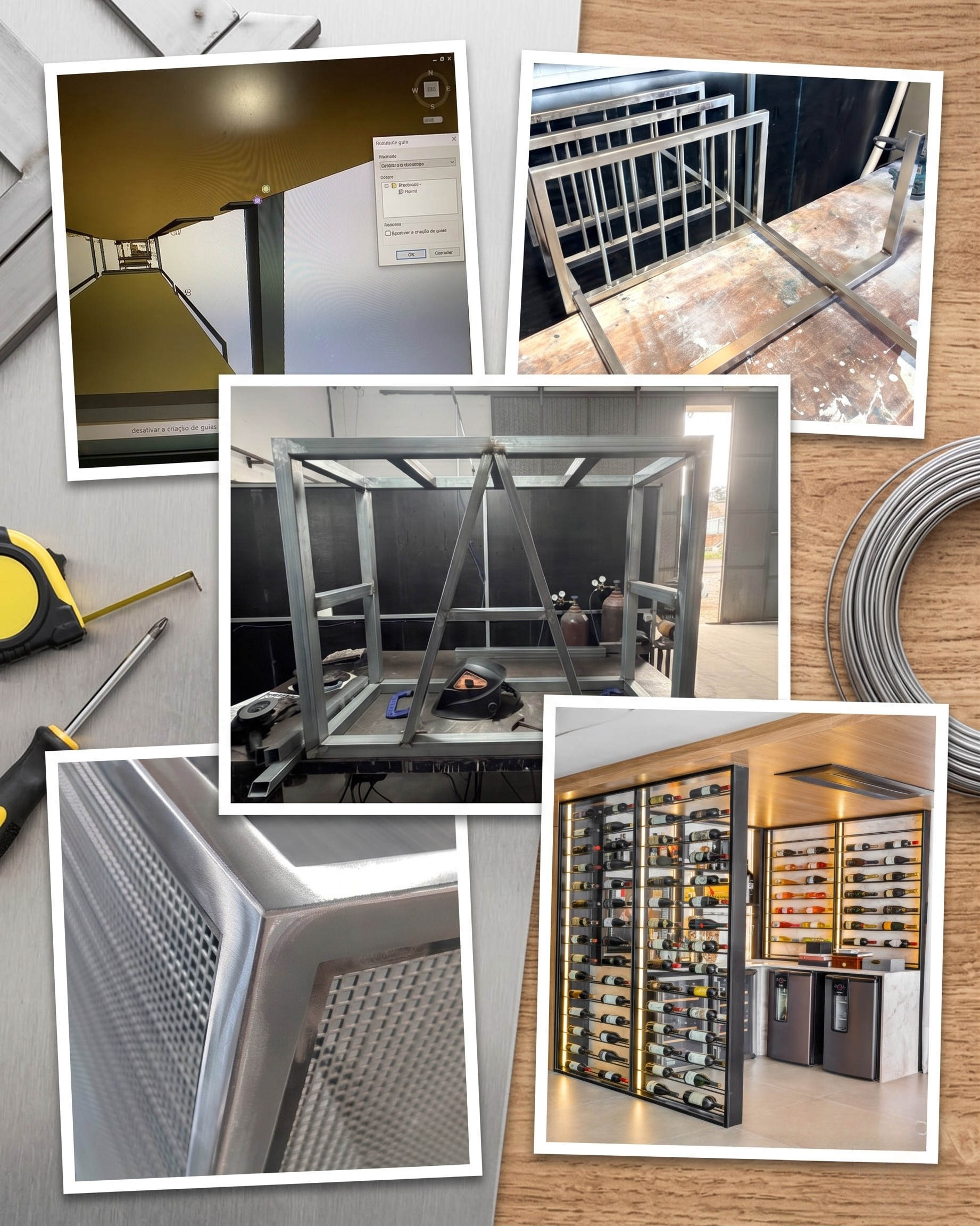 Fabricação em Aço Galvanizado e Inox 304 - Metal Art Floripa